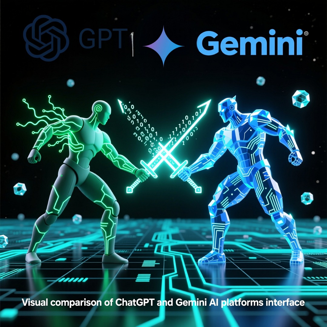 مقایسه بصری ChatGPT و Gemini