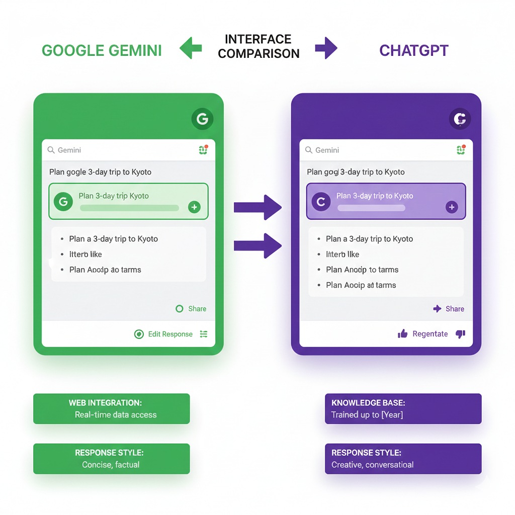 مقایسه Google Gemini و ChatGPT
