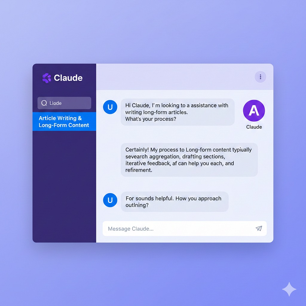 رابط کاربری Claude AI