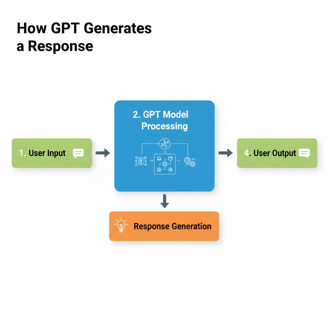 فرآیند تولید پاسخ با GPT
