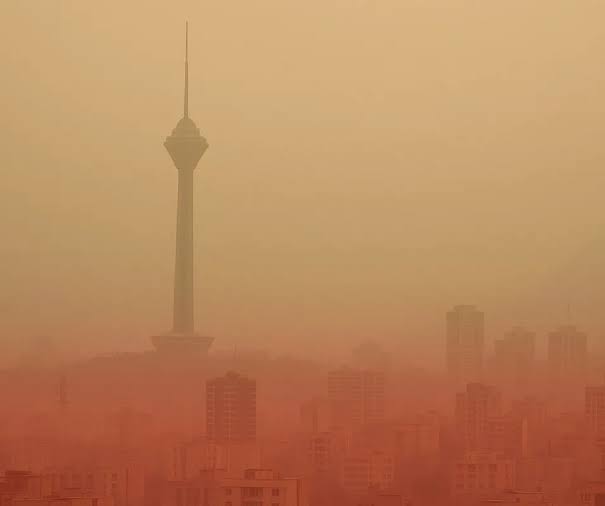 هوای آلوده تهران از نمای بالا